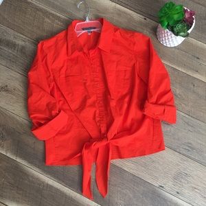 Knot button down shirt size Large